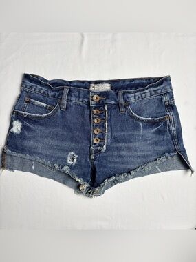 Free People Denim Short Shorts- W25